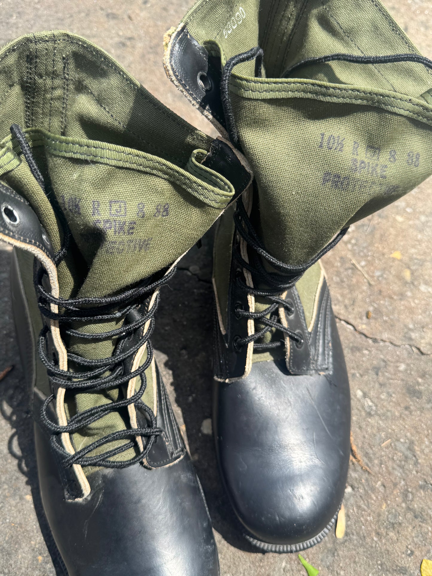 1988 Military Jungle Spike Boots 10.5